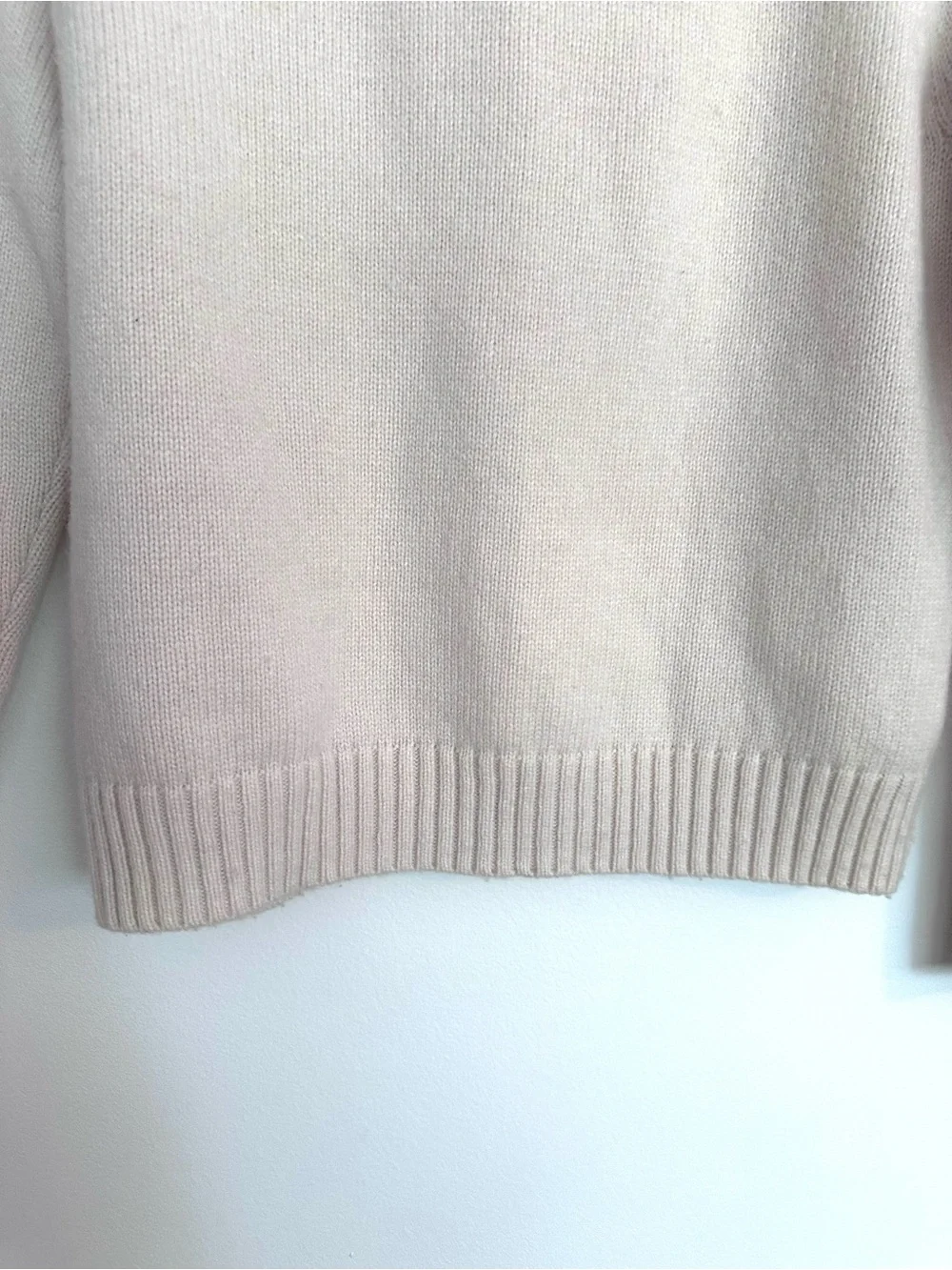 J. Crew Cream Crewneck Sweater with Diamond Rhinestone Buttons Size Medium